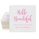 Hello Beautiful Square Coasters Image 1 of 4